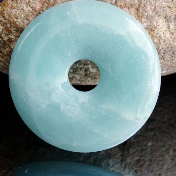 Natural Amazonite Pendant Necklace - Picture 2 of 8